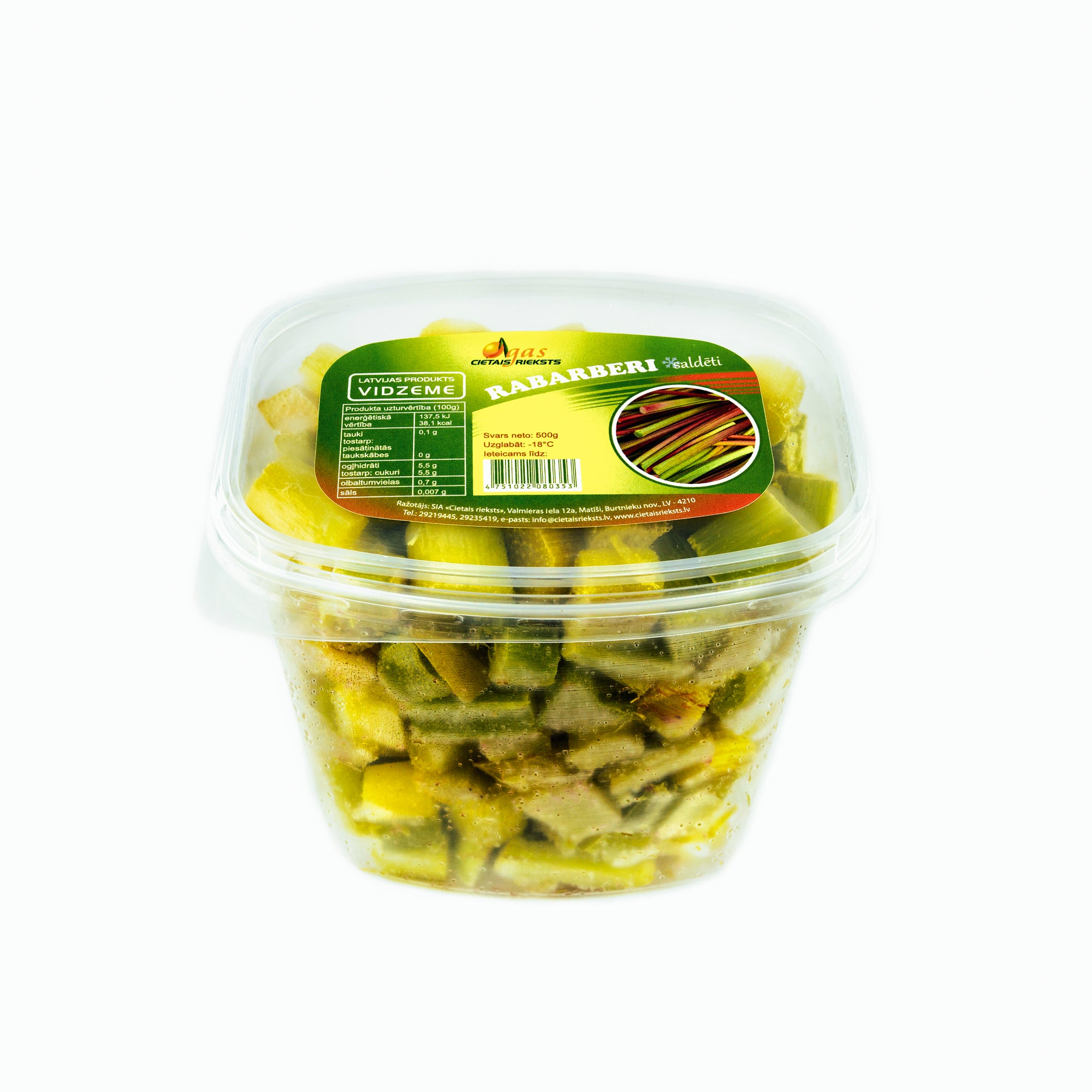 BIO RABARBERI (saldēti)