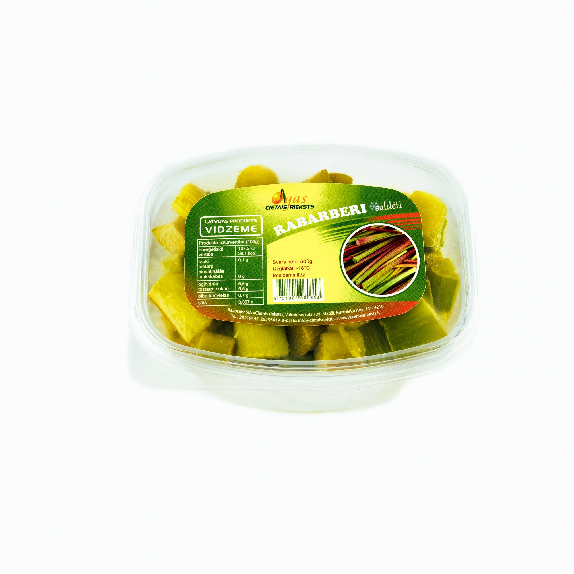 BIO RABARBERI (saldēti)